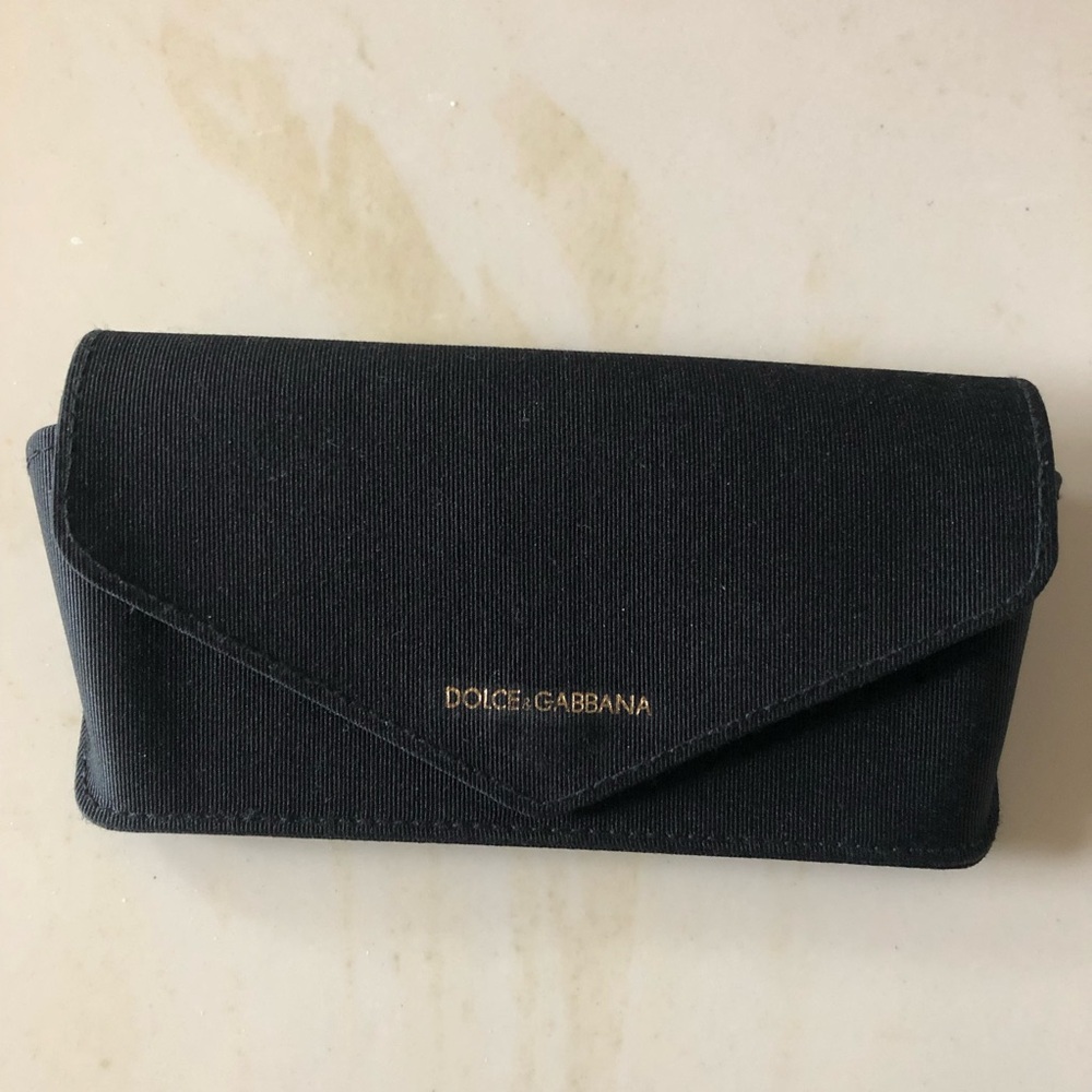 D&G Dolce & Gabbana black eyeglasses sunglasses case